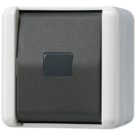 JUNG 831 W Bouton-poussoir 1P Noir, Blanc