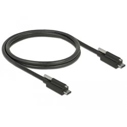 DeLOCK 83719 USB cable USB 3.2 Gen 2 (3.1 Gen 2) 1 m USB C Black