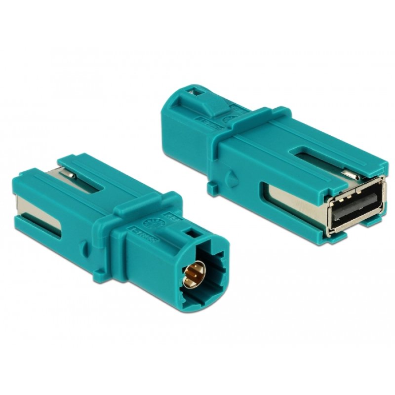 DeLOCK 89896 changeur de genre de câble HSD USB 2.0 Type-A Bleu