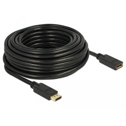 DeLOCK 84908 câble DisplayPort 15 m Noir