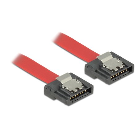 DeLock SATA 6 Gb/s Kabel 10 cm rot FLEXI