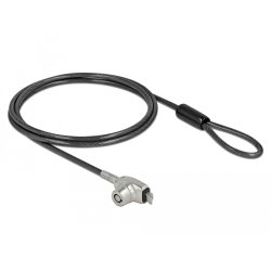 DeLOCK Navilock Câble de sécurité de laptop avec verrou à clé pour prise HP Nano - Câble en acier au carbone