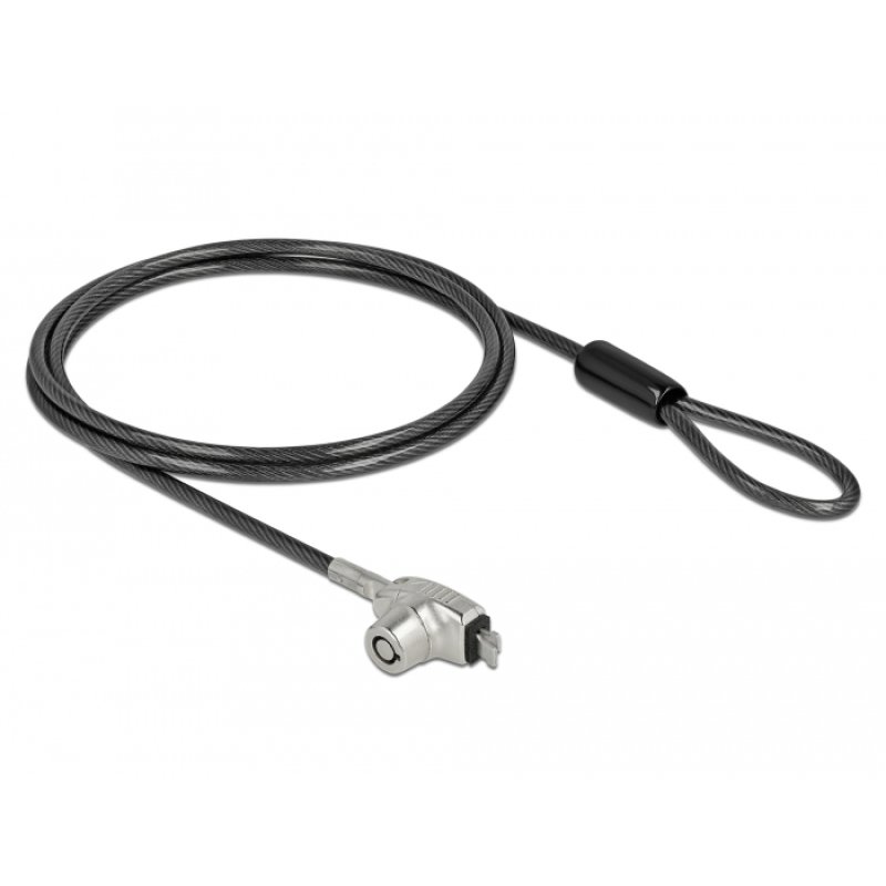 DeLOCK Navilock Laptop Security Cable with Key Lock for HP Nano slot - Carbon steel cable