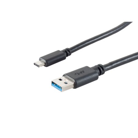S/CONN maximum connectivity 13-31045 câble USB USB 3.2 Gen 1 (3.1 Gen 1) 3 m USB A USB C Noir