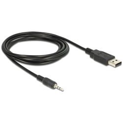 DeLock Konverter USB 2.0 Stecker TTL 2,5 mm 3 Pin Klinkenstecker 1,8 m (5 V)