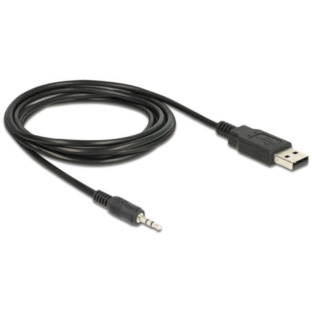 DeLOCK 1.8m USB 2.0-A/2.5mm audio cable USB Type-A Black