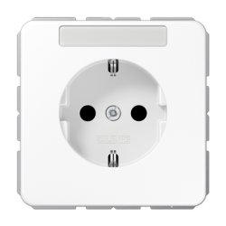 Jung CD1520NAWW SCHUKO Steckdose mit Schriftf.