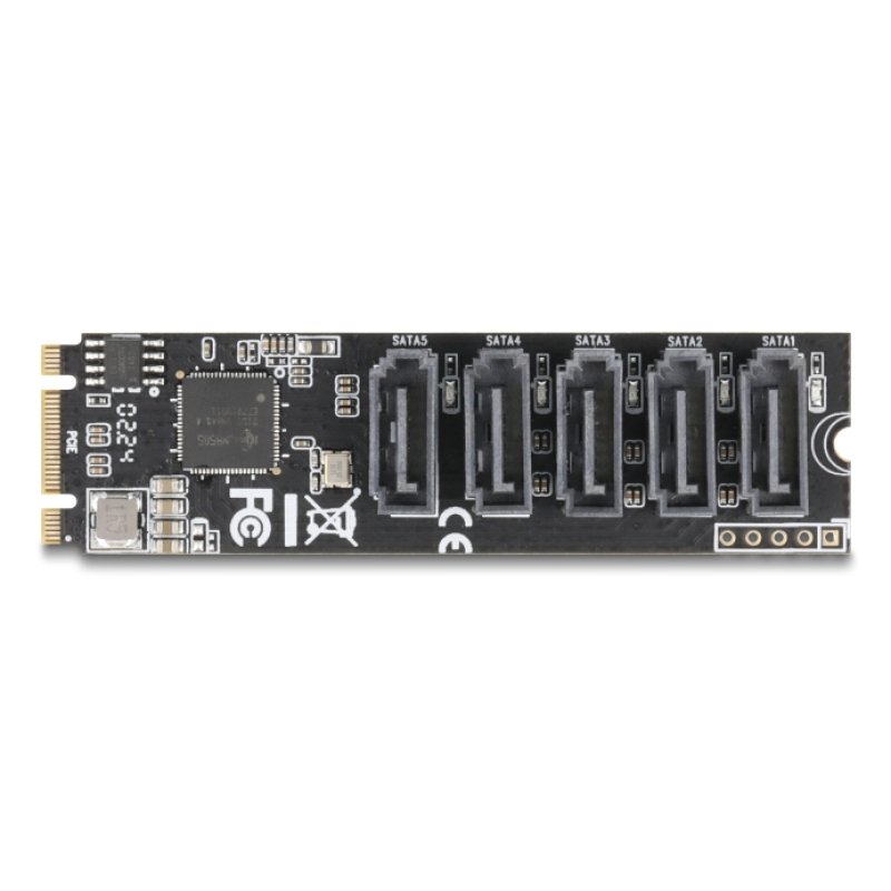 M.2 2280 Key B M Kontroller zu 5 x SATA