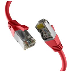 EFB RJ45 Patchkabel S/FTP PIMF Cat8.1 0.50m rot