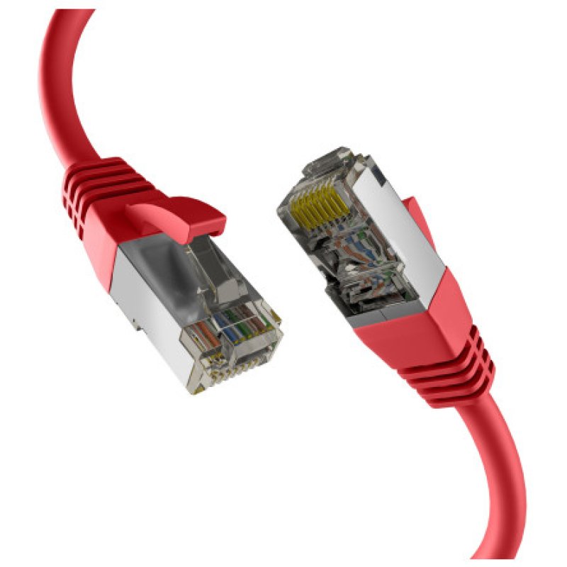 EFB RJ45 Patchkabel S/FTP PIMF Cat8.1 0.50m rot