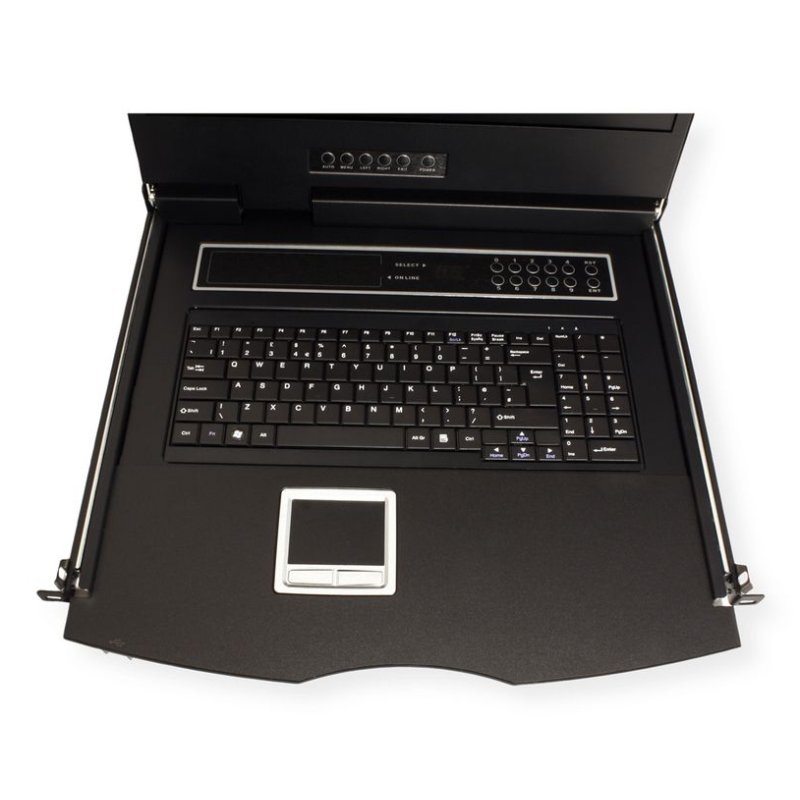 VALUE 19-Zoll-KVM-Switch, 8-Port, 48 cm (19") TFT (16:9), VGA, USB, CH-Layout