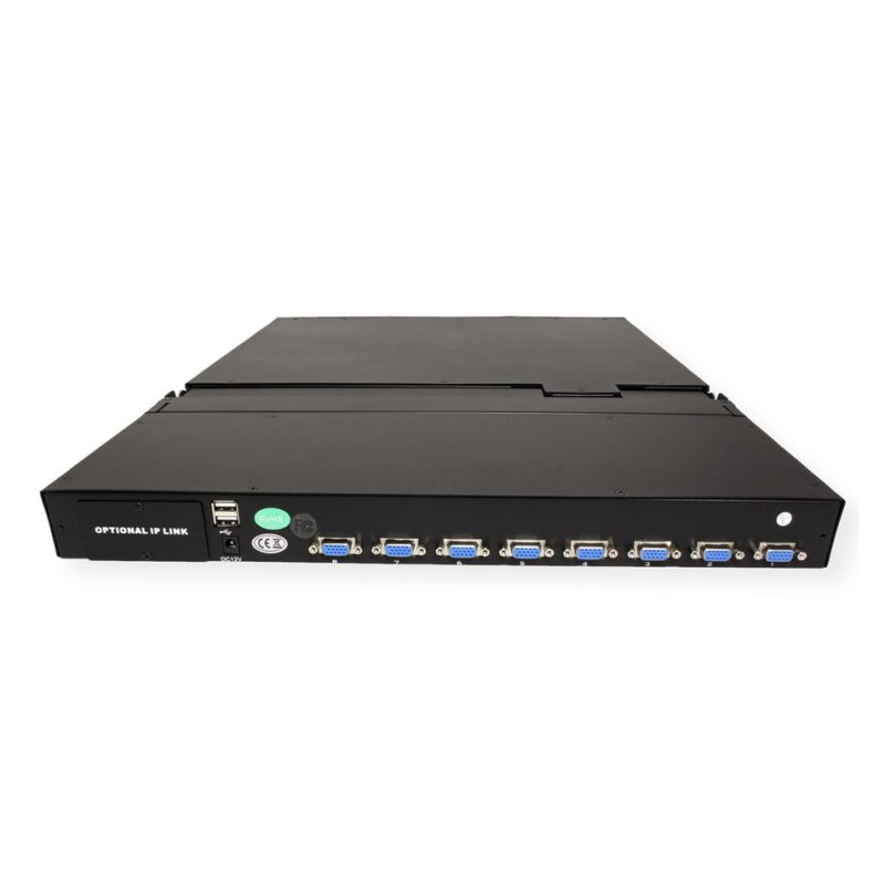 VALUE 19-Zoll-KVM-Switch, 8-Port, 48 cm (19") TFT (16:9), VGA, USB, CH-Layout