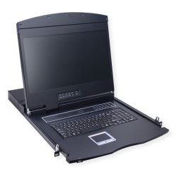 VALUE 26.99.0190 rack console 48.3 cm (19") 1366 x 768 pixels Black 1U