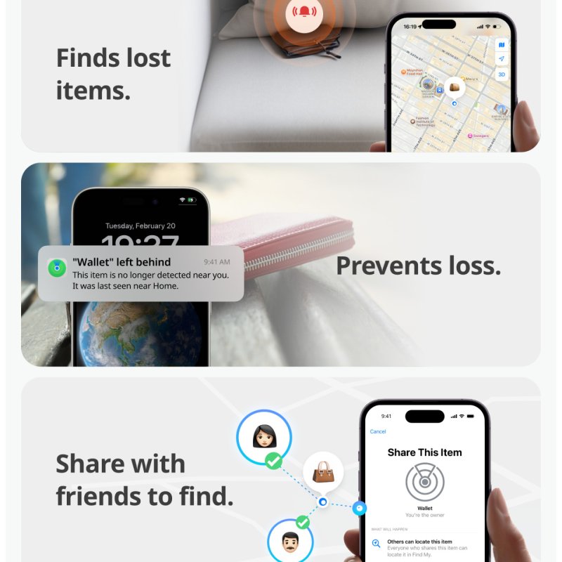 SwitchBot Geldbörsen-Tracker-Karte NFC-kompatibel