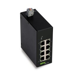 WAGO 852-1112 Industrial-ECO-Switch 8 Ports 1000BASE-T, schwarz