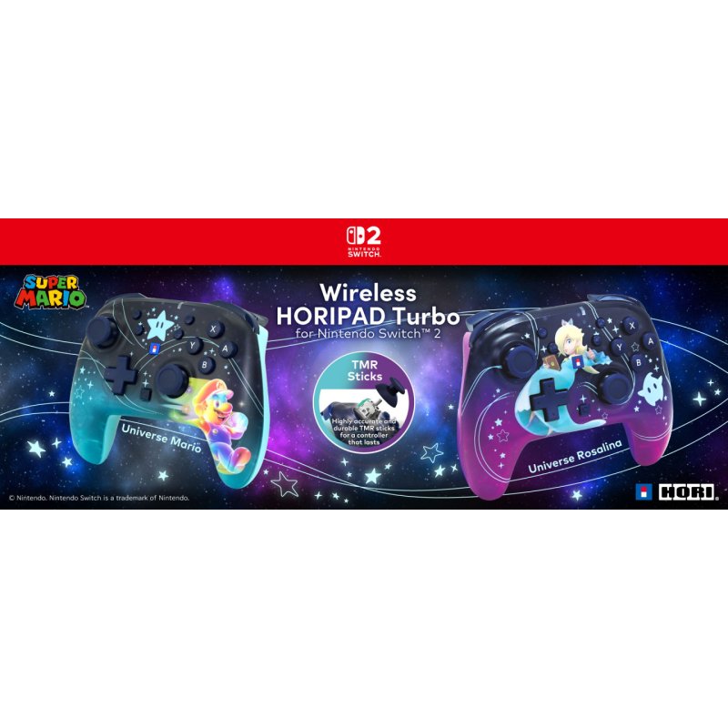 HORI - Wireless Horipad Turbo - Universe Rosalina - Nintendo Switch 2 - Purple