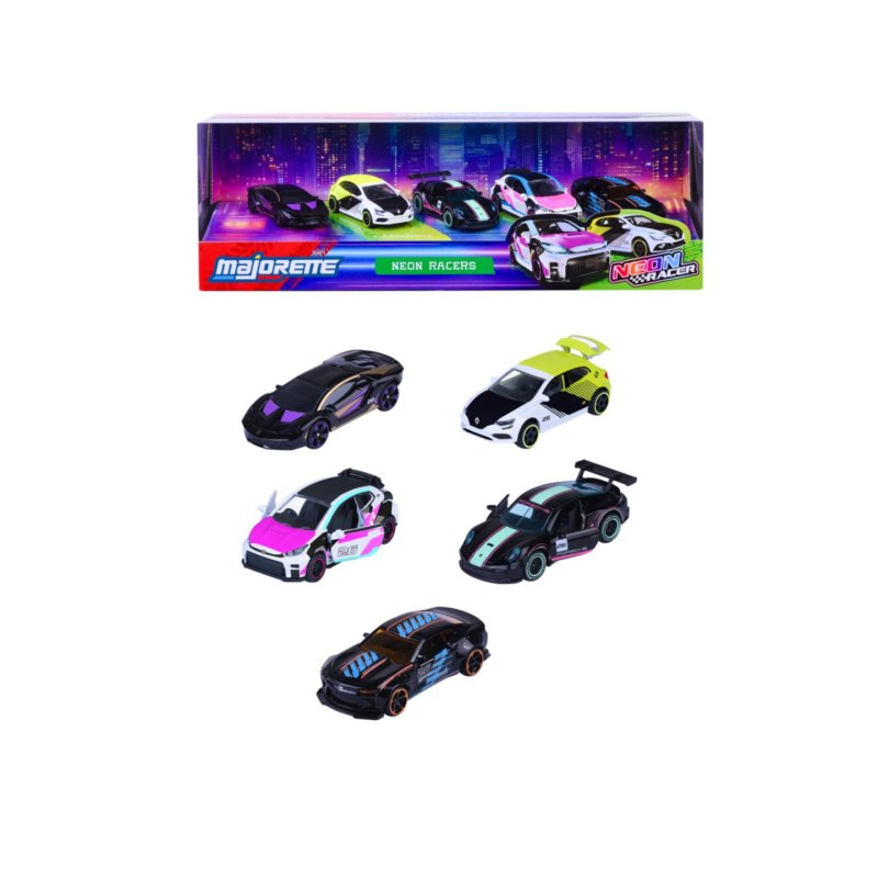 Majorette - Neon Racer 5 Pieces Giftpack (8504105004)