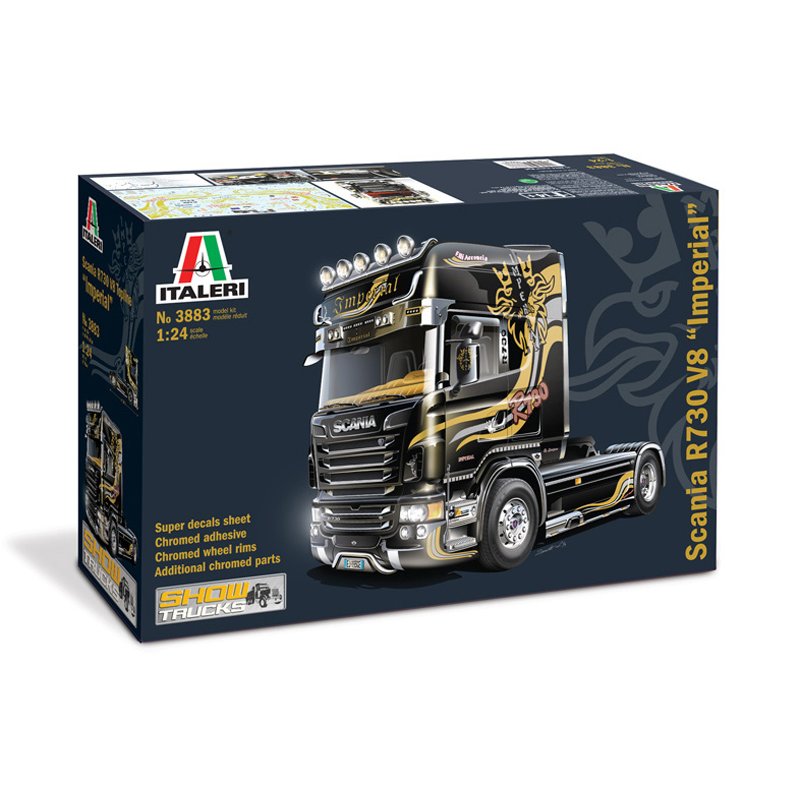 Italeri Scania R730 V8 Topline “Imperial” Modèle de camion/remorque Kit de montage 1:24