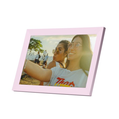 PIXIE - Smart Digital Photo Frame - Pink - 10,1 LCD touchskærm