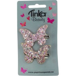 Tinka Beauty – Hair Clips Butterfly Glitter – 2 pcs (8-433022)