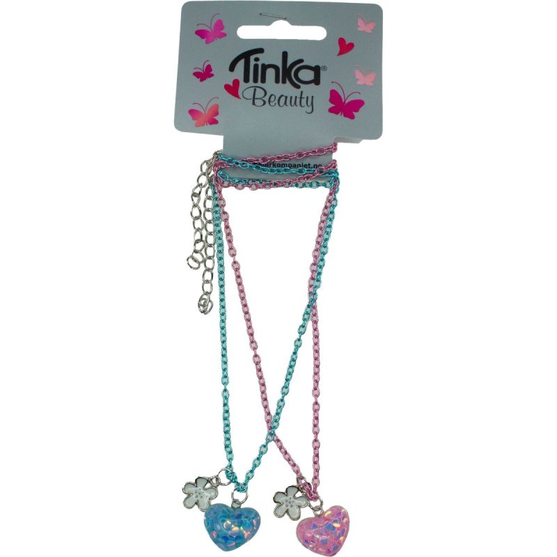 Tinka Beauty – Best Friends Necklace with 2 Hearts (8-434009)