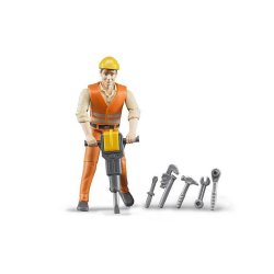 BRUDER compatible Bauarbeiter mit Zubehör | 60020