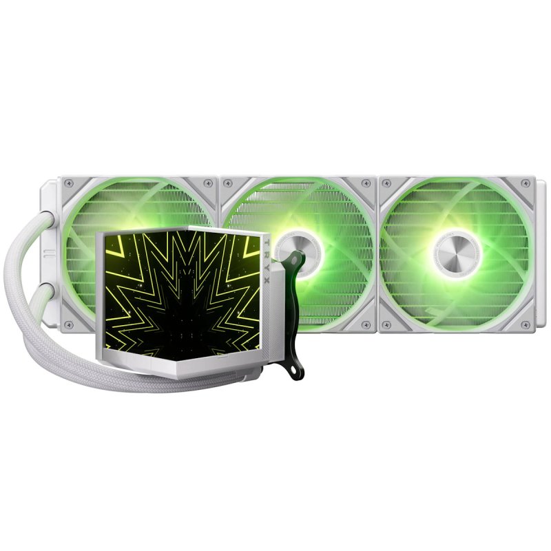 TRYX STAGE ARGB 360 AiO-Wasserkühlung, Dual-IPS-Display - 360mm, weiß