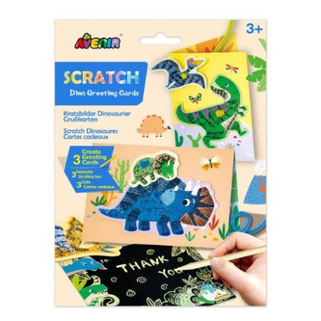 (Bundle)Avenir - Scratch Greeting Card - Dinos (58CH221858)