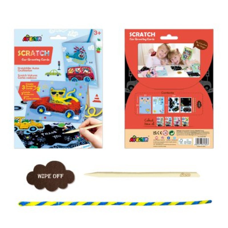 (Bundle)Avenir - Scratch Greeting Card - Cars (58CH221856)