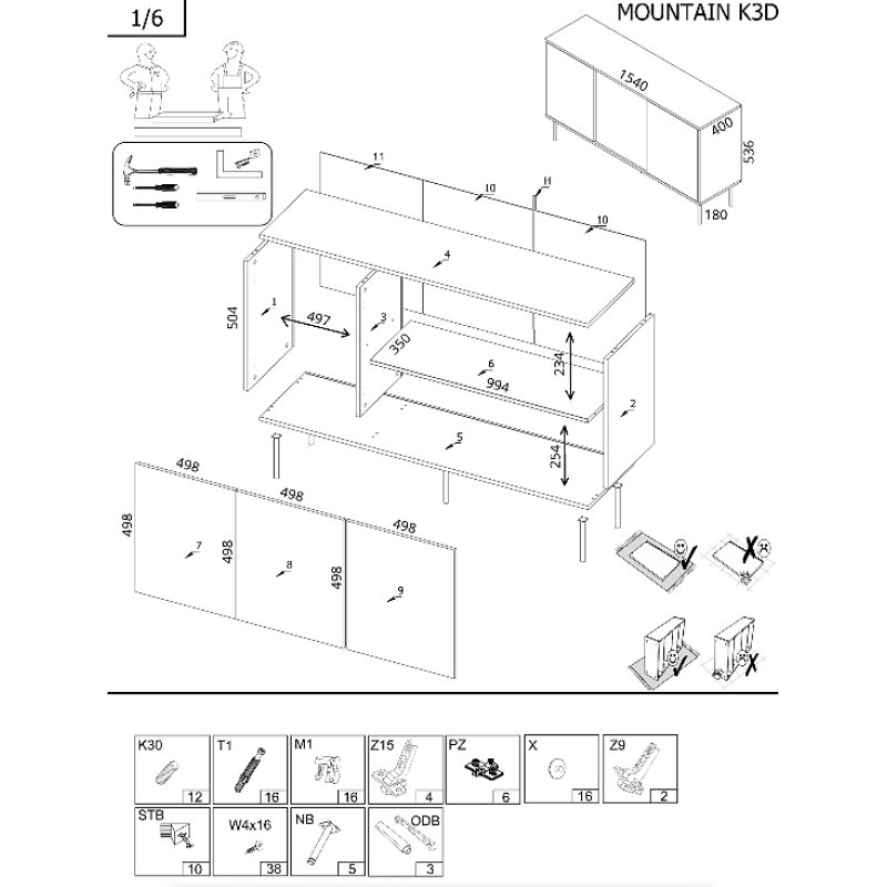 Cama MOUNTAIN 207003 Commode