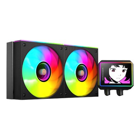Mars Gaming ML-VISIONII240 Processor All-in-one liquid cooler 12 cm Black 1 pc(s)