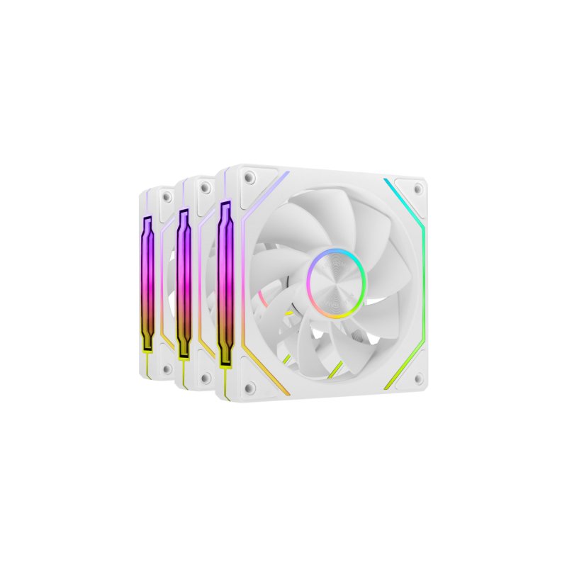 Mars Gaming MF-LINKFINITYKIT2RW Computer case Fan 12 cm White 3 pc(s)