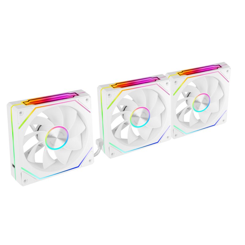 Mars Gaming MF-LINKFINITYKIT2RW Boitier PC Ventilateur 12 cm Blanc 3 pièce(s)