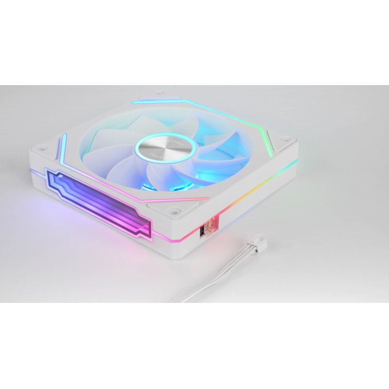 Lot de 3 Ventilateurs boitier Mars Gaming MF-LinkFinity 2 Reverse RGB - 12cm (Blanc)