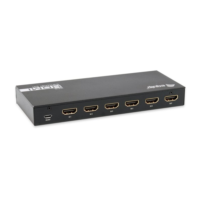 Equip Switch HDMI2.0 5-In/1-Out Fernbed. 4K/60Hz 18Gbps