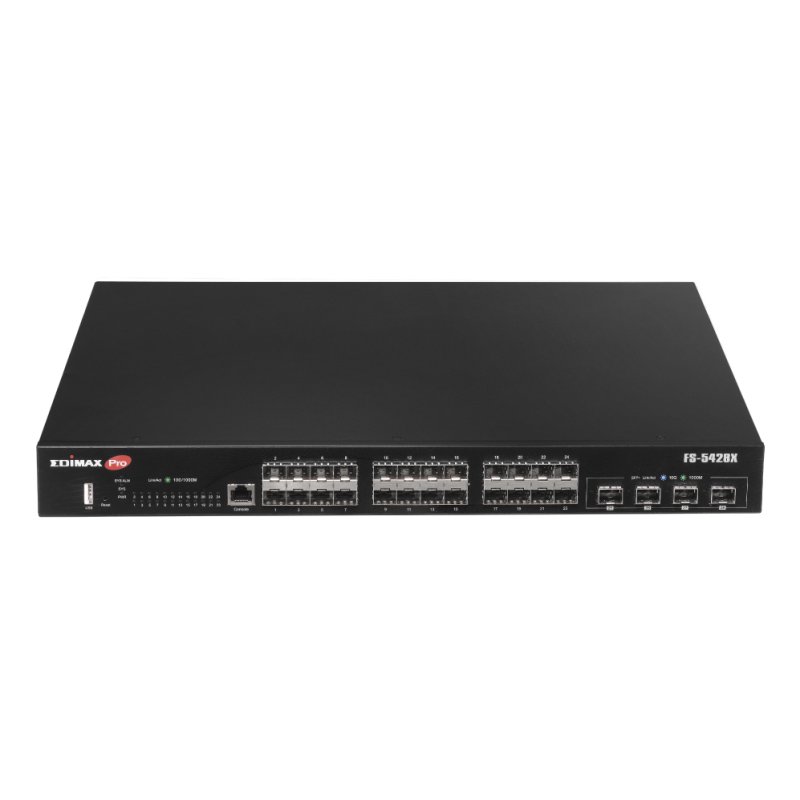 Edimax FS-5428X network switch Managed L2 1U Black