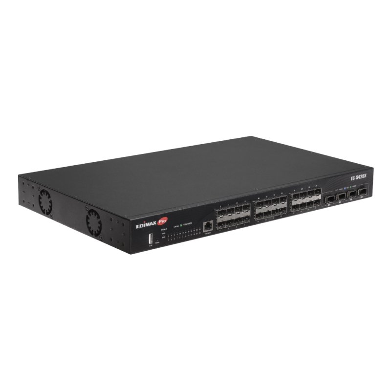 Edimax 28-Port Gigabit SFP L2 Managed Switch mit 4 10GbE SFP -Ports