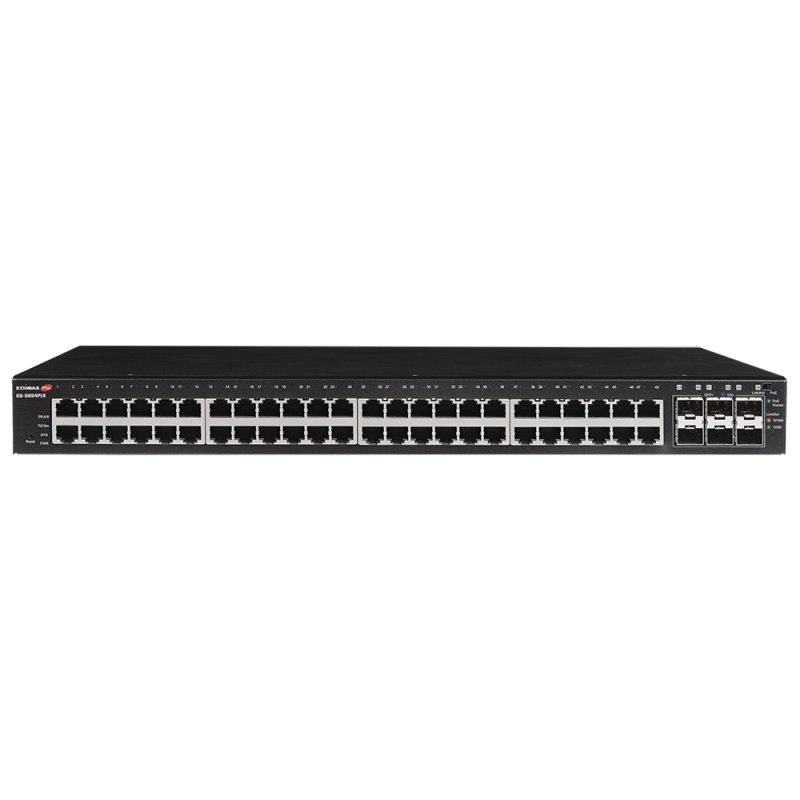 Edimax GS-5654PLX network switch Managed Gigabit Ethernet (10/100/1000) Power over Ethernet (PoE) Black