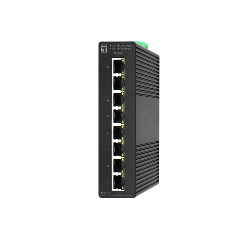 LevelOne Hilbert 8-Port Industrial Gigabit Smart Lite Switch
