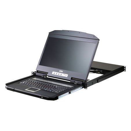 ATEN CL3116NX rack console 47 cm (18.5") 1366 x 768 pixels Metal, Plastic Black 1U