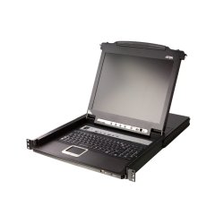 ATEN CL5708MW 43cm wide LCD KVM Switch, USB-PS/2,VGA, 8 Port, UK-Layout