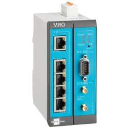 Insys Microelectronics MoRoS MRO-L200 Routeur connecté 10 Gigabit Ethernet, 100 Gigabit Ethernet Bleu, Gris, Blanc