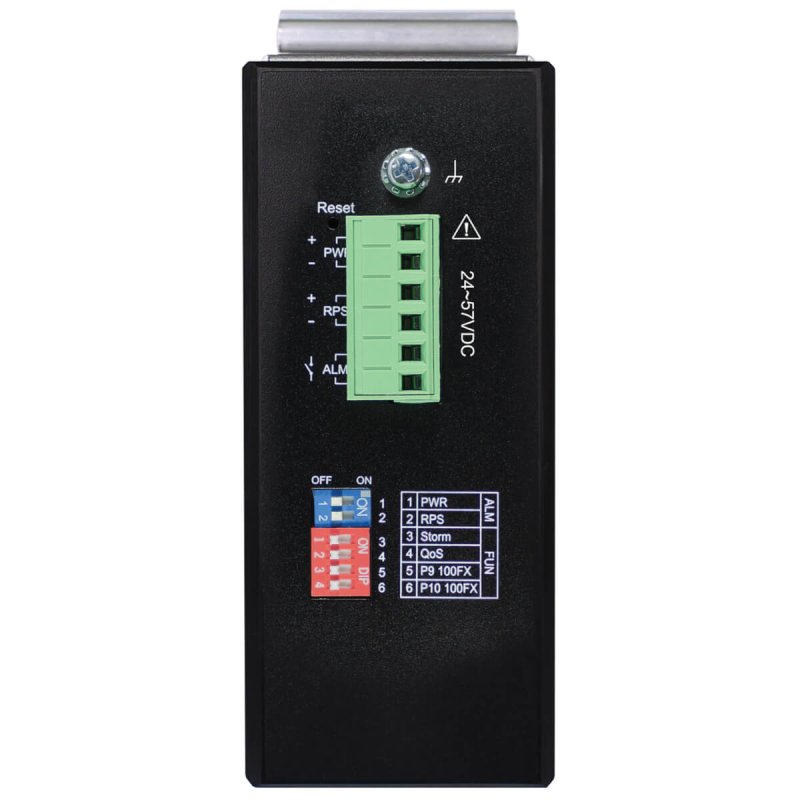 Tripp Lite NGI-S08C2POE8 8-Port Lite Managed Industrial Gigabit Ethernet Switch - 10/100/1000 Mbps, PoE 30W, 2 GbE SFP