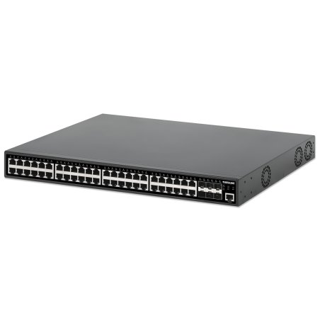 Intellinet Commutateur réseau (switch) PoE Gigabit 48 ports administrable L2 avec 6 liaisons montantes SFP 10G,