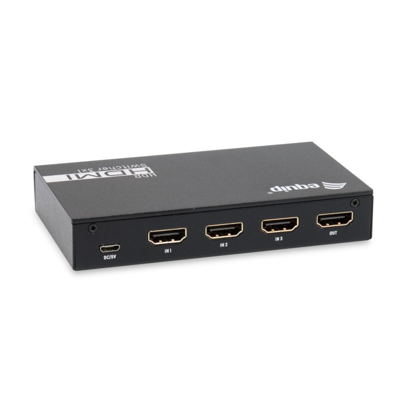 Equip Switch HDMI2.0 3-In/1-Out Fernbed. 4K/60Hz 18Gbps