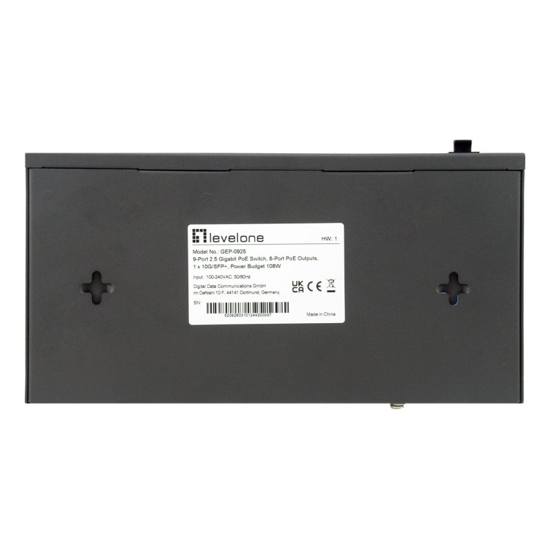 LevelOne PoE Switch 8xGE PoE/1x10GSFP 120W unmanged Plastik