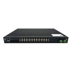 LevelOne Industr.PoE Switch 24xGE PoE/ 370W Managed L2