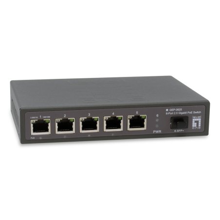 LevelOne GEP-0625 commutateur réseau Non-géré 2.5G Ethernet (100/1000/2500) Connexion Ethernet, supportant