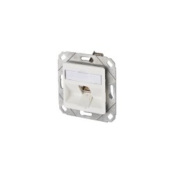 BTR NETCOM 1309111102-E prise de courant RJ-45 Argent, Blanc