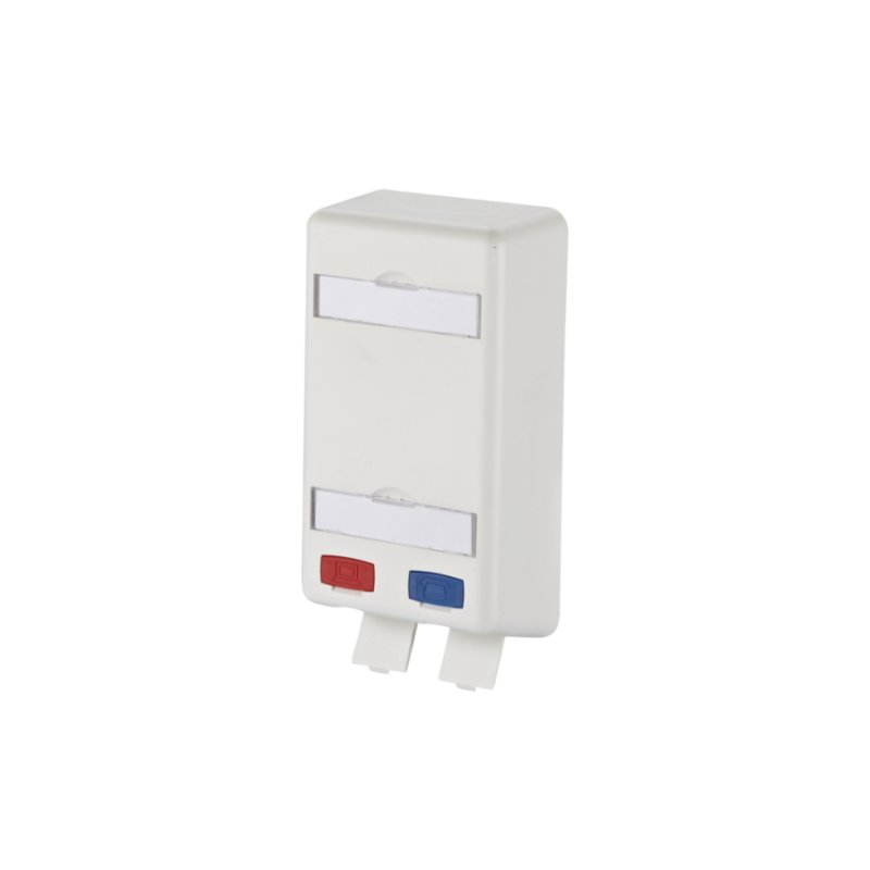 METZ CONNECT 1309150102-E prise de courant 2 x RJ-45 Bleu, Gris, Rouge